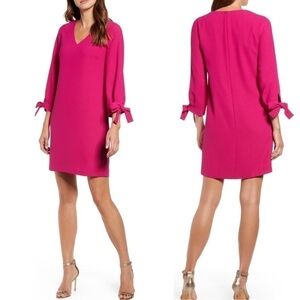 New CeCe Tie Sleeve A-line Dress in Plumeria